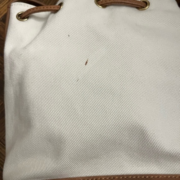 Brandy Melville Canvas/Cow leather Bucket bag - Picture 8 of 11